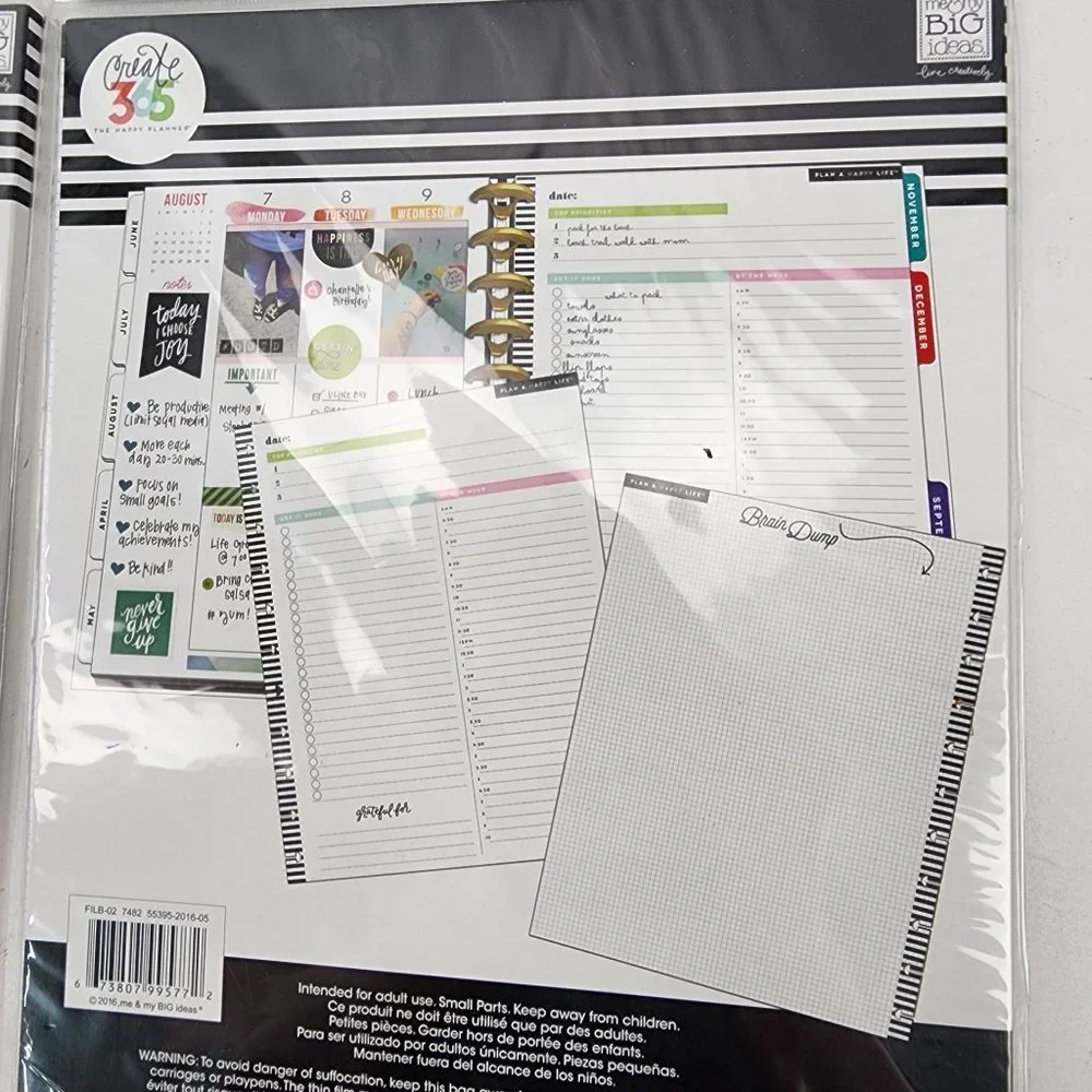 Create 365 The Happy Planner 40 Daily Planning Sheets & 5 Month Extension Set